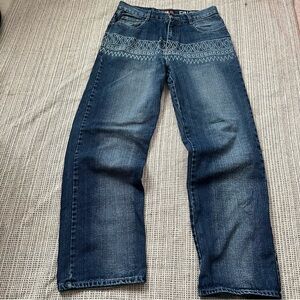 Akademiks Blue Straight Leg Denim Jeans Size 34